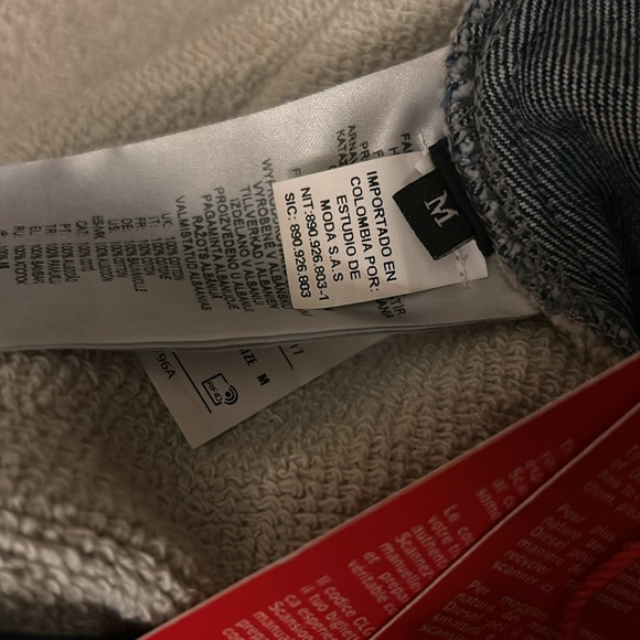 Diesel denim jacket orange zipper UNISEX - Picture 12 of 15